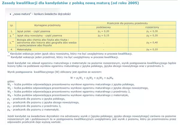 zasady rekrutacji ug